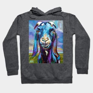 Black Farm Goat On a Beautiful Day Hoodie